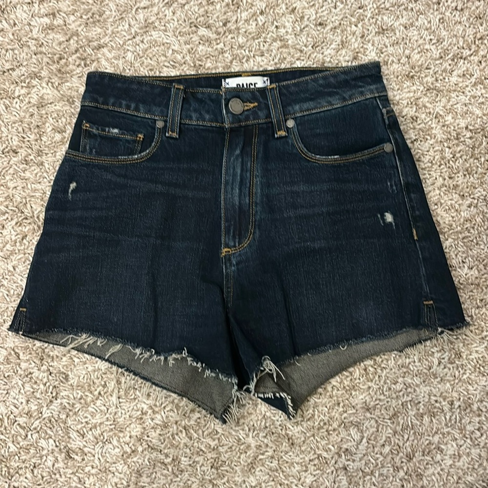 Paige Denim Shorts Dark Wash, size 25